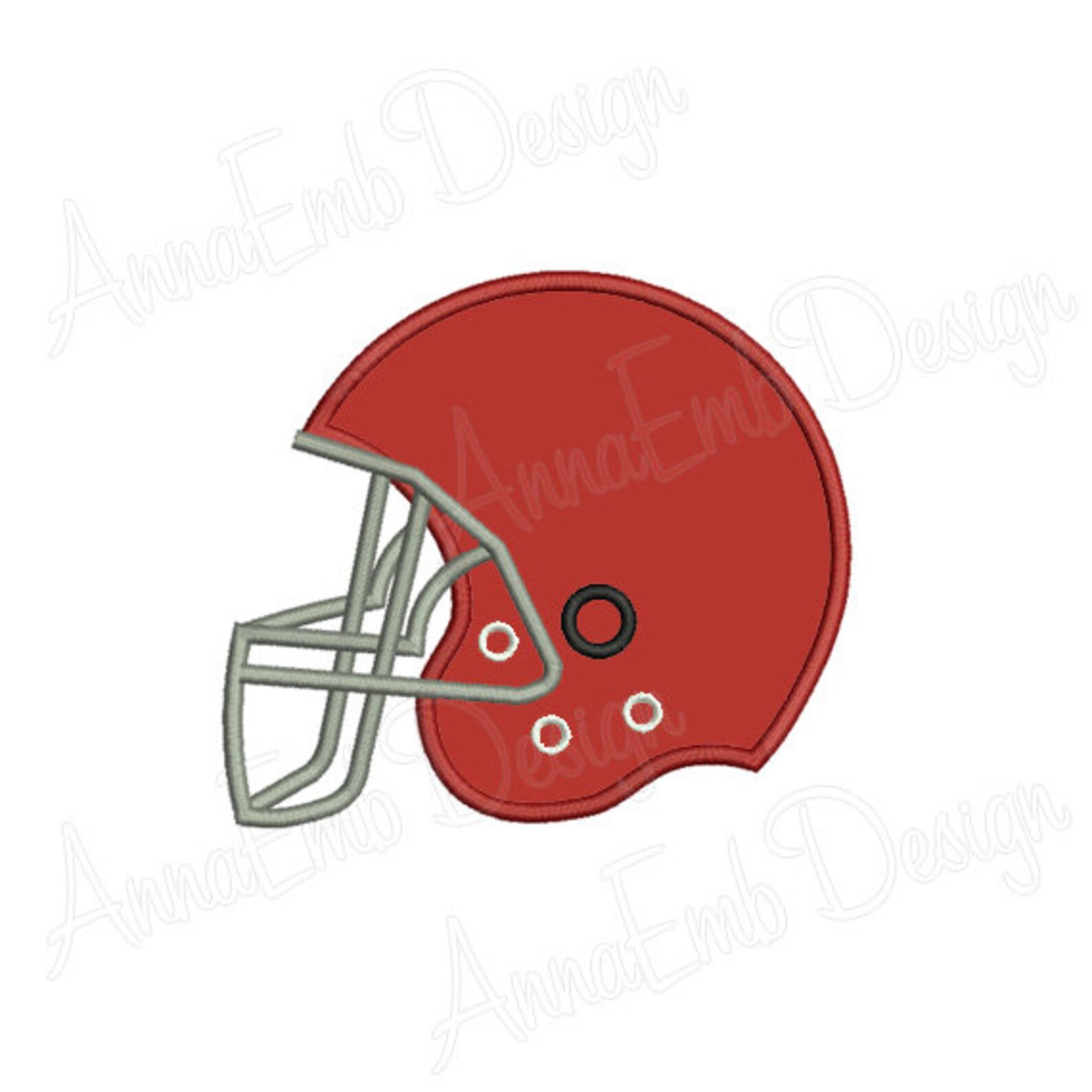 Football Helmet Applique Embroidery Design. Mini Football Etsy