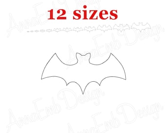 Bat Embroidery design. Bat mini Embroidery. Bat bean stitch. Halloween Bat Embroidery Design. Machine Embroidery Design.