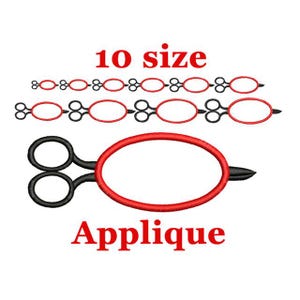 Scissors monogram machine embroidery design. Scissors Frames. Seamstress. Scissors design. Back to School Scissors.