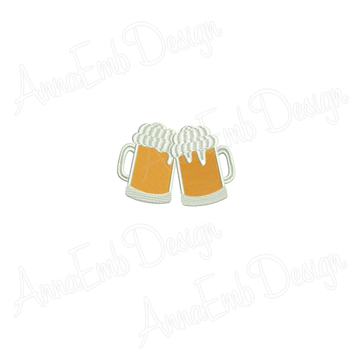 Beer Mugs Embroidery Design. Beer Mug Silhouette Embroidery. Etsy