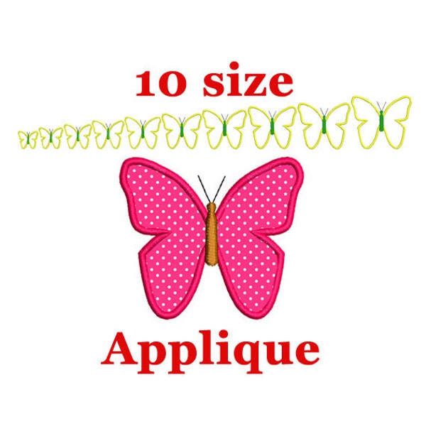 Butterfly applique design.Butterfly Machine Embroidery Design. Mini Butterfly. Butterfly Birthday. Designs for babies. Applique design.