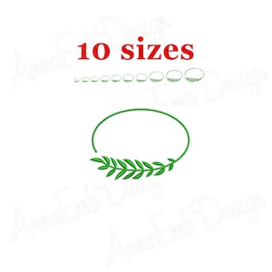 Laurel Wreath Embroidery Design. Wedding Embroidery. Laurel Wreath Design. Mini Laurel Wreath. Machine embroidery design.