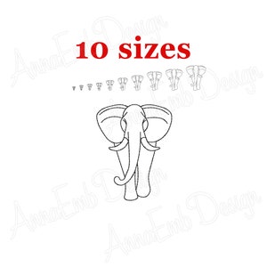 Elephant Embroidery Design. Machine Embroidery Design. Animal embroidery. Mini Elephant Design. Elephant bean stitch. India embroidery