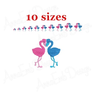 Flamingo Couple embroidery design. Love embroidery. Valentines day embroidery. Wedding Embroidery. Flamingo Embroidery Design. Cute Flamingo