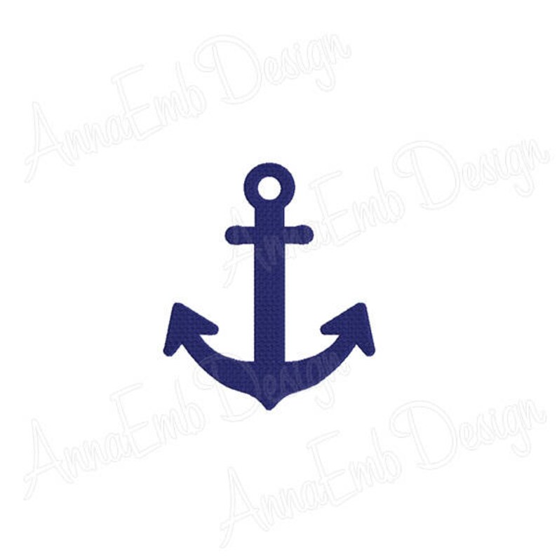 Anchor Embroidery Design. Mini Anchor Design. Anchor Etsy