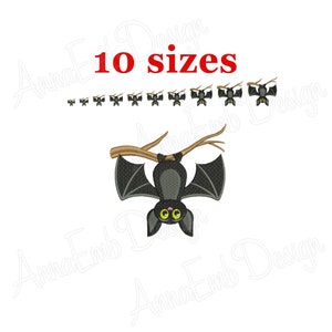 Bat Embroidery design. Bat Silhouette. Bat mini Embroidery. Bat design. Halloween Bat Embroidery Design. Machine Embroidery Design.