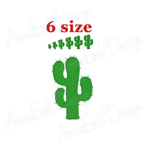 Diseño de bordado de cactus. Bordado de silueta de cactus. Diseño de bordado del Cinco de Mayo. Diseño de bordado a máquina. Diseño de mini cactus.