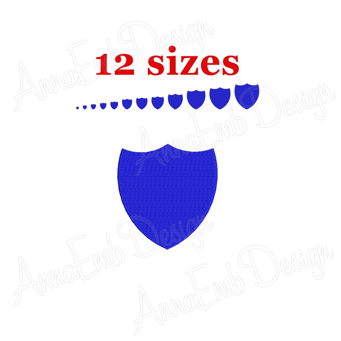 Shield Embroidery Design. Shield Silhouette. Shield Mini Embroidery ...