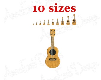 Guitar Embroidery Design. Guitar Silhouette. Machine Embroidery Design. Guitar Design. Mini Guitar Design. Rock Guitar Embroidery