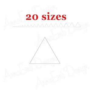 Triangle Embroidery Design. Machine Embroidery Design. Mini Triangle Embroidery Design. Basic shape.