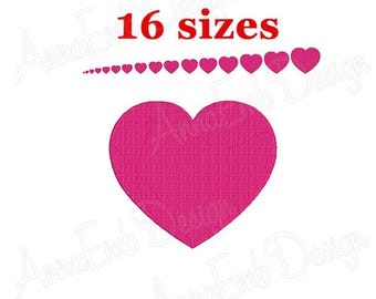 Mini Heart Embroidery Design: Love Shapes (Instant Download)