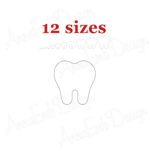 Tooth Embroidery design. Tooth mini. Tooth Fairy Embroidery. Tooth fairy. Teeth Embroidery design. Tooth redwork