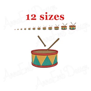 Drum embroidery design. Drum Silhouette. Drum mini Embroidery. Bongo embroidery. Machine Embroidery Design. Snare Drum Musical Drum