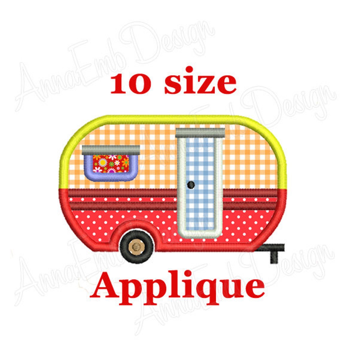 Camper trailer applique jessecmault camping trailer jessecmault  etsy
