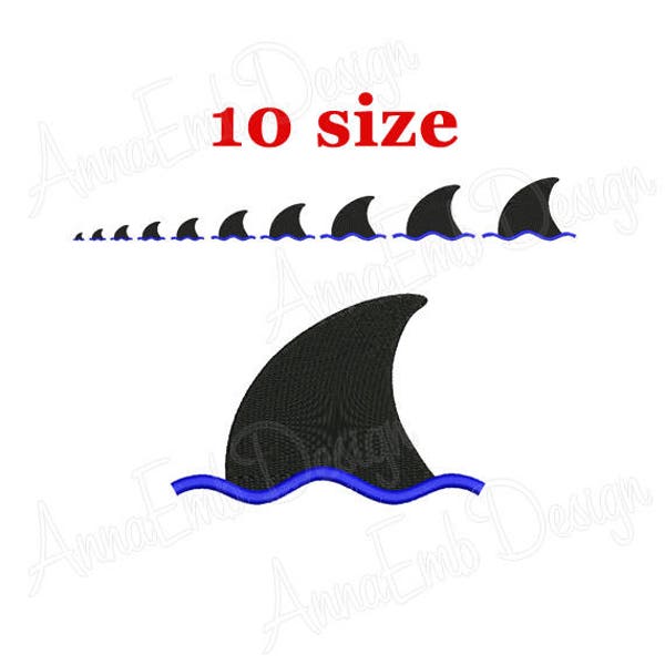 Shark Fin embroidery design. Shark Fin mini Embroidery. Shark Fin Silhouette. Machine embroidery. Shark Fin design. Shark embroidery design.