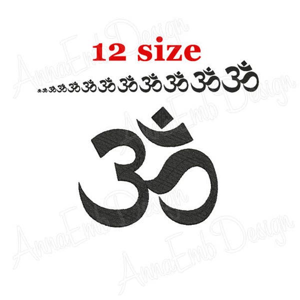 Om Symbol Embroidery Design. Om Symbol mini Embroidery. Ohm Aum Symbol. Yoga Embroidery. Machine Embroidery Design.