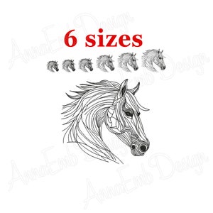 Horse Embroidery Design. Horse Silhouette. Machine embroidery design. Mini Horse Design. Animal Embroidery. Machine Embroidery Design.