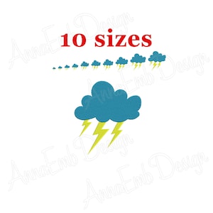 Lightning bolt embroidery design. Machine embroidery. Cloud Embroidery Design. Lightning Bolt Flash. Lightning embroidery. Mini lightning