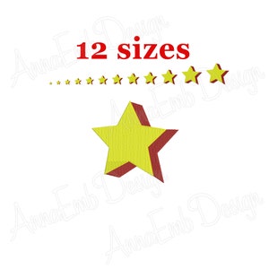Stern Stickdatei. Stern Stickerei. Star Fill Design. Stickmuster. Mini Stickerei. Mini Stern. Basic Stern.