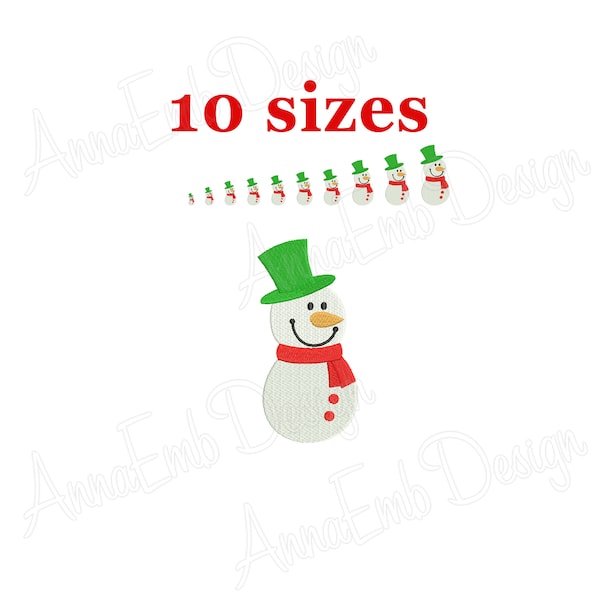 Snowman Embroidery Design. Snowman Silhouette. Mini Snowman. Machine embroidery. Christmas Embroidery. Christmas Snowman.