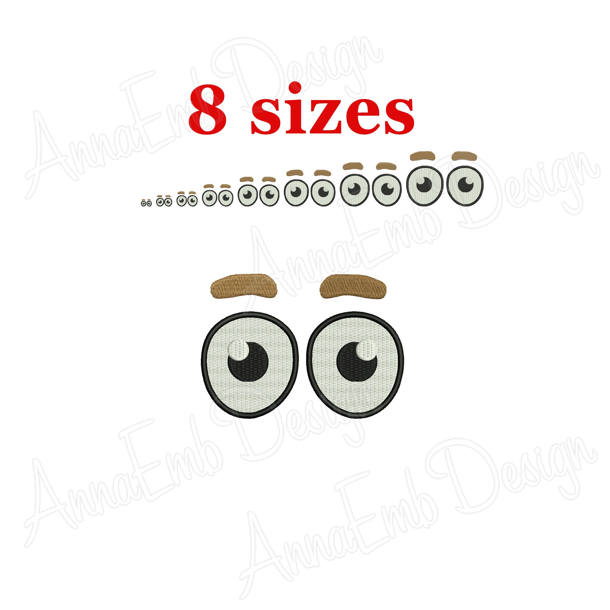 Easy Eye Embroidery Instruction for Crochet Dolls, Embroidery Pattern  Instruction for Amigurumi Eyes, Embroidery Eyes Tutorial 