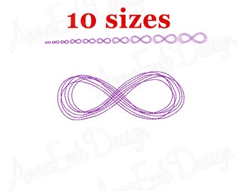 Infinity Symbol Embroidery Design. Infinity mini Embroidery. Infinity Monogram Frame Embroidery. Machine Embroidery Design. Infinity redwork