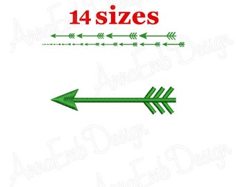 Arrow embroidery design. Arrow mini. Arrow pattern. Machine embroidery design.  Arrow Satin Stitch. Arrow frame embroidery.