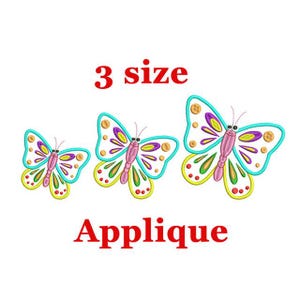 Butterfly applique design.Butterfly Machine Embroidery Design. Mini Butterfly. Butterfly Birthday. Designs for babies. applique design