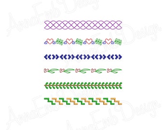 Border embroidery design. Machine embroidery. Decor Borders. Line border Frame Border Embroidery Wedding Embroidery