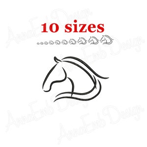 Pferd Stickerei Design. Pferd Silhouette. Maschine Stickerei Design. Mini-Pferd-Design. Tier-Stickerei. Maschine Stickerei Design.