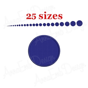 Polka Dot Embroidery Design. Mini Polka Dots Embroidery Design. Machine Embroidery. Circle Embroidery Design. Mini Dots Embroidery Design.