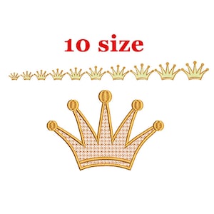 Crown Embroidery Design. Machine Embroidery Design. Tiara embroidery. Princess Crown Embroidery. Machine Embroidery Design. Mini Crown