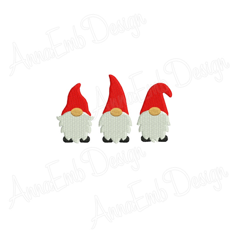 Christmas Gnomes Embroidery Design. Mini Gnome. Machine Etsy