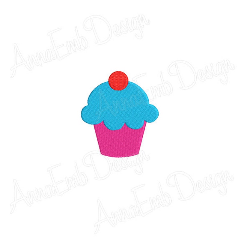 Birthday Cupcake Embroidery Design. Cupcake Silhouette Etsy Australia