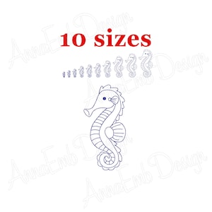 Seahorse embroidery design. Seahorse mini Embroidery. Machine embroidery design. Seahorse design. Seahorse redwork. Sea Embroidery.