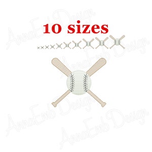 Baseball Sketch Embroidery Design. Mini Baseball Bat. Baseball Bat Embroidery Design. Machine embroidery design. Sport embroidery.
