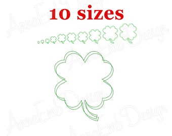 Clover Embroidery Design. Shamrock design. St.Patrick's Clover Embroidery Design. Mini clover. Machine Embroidery Design. Clover 4 Leaf