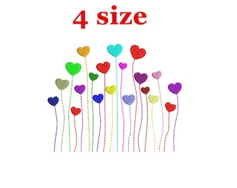 Heart Machine Embroidery design. Love design. Valentine Embroidery. Heart shapes. Valentines day. Love Machine Embroidery Design.