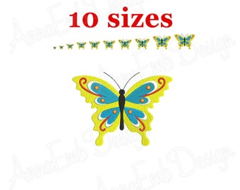 Butterfly Embroidery Design, Mini Silhouette (Instant Download)
