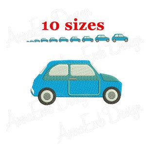 Car Embroidery Design. Car Silhouette Embroidery. Car Design. Mini Car.  Baby Boy embroidery design. Machine embroidery design.