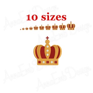 Crown Embroidery Design. Machine Embroidery. Tiara embroidery. King crown. Princess Crown Embroidery. Machine Embroidery design. Mini Crown