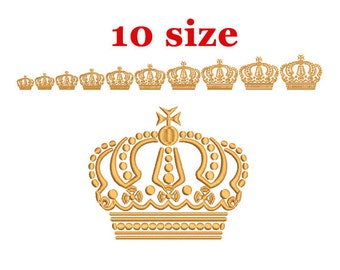 Royal Crown Embroidery Design. Machine Embroidery Design. Tiara embroidery. Princess Crown Embroidery. Machine Embroidery Design. Mini Crown