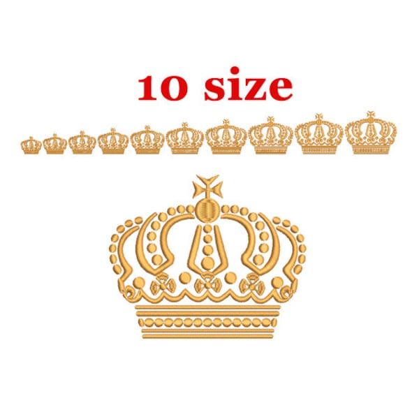 Royal Crown Embroidery Design. Machine Embroidery Design. Tiara embroidery. Princess Crown Embroidery. Machine Embroidery Design. Mini Crown