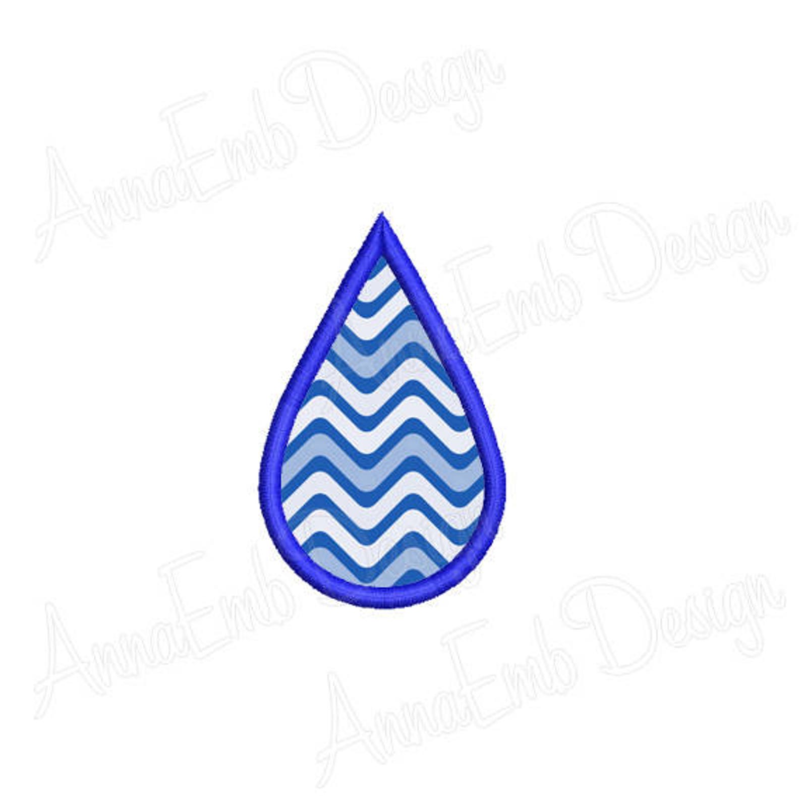 Drop applique embroidery design water drop applique design  etsy Drop applique embroidery design water drop applique design  etsy