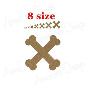 Dog Bone Embroidery Design. Dog Bones Embroidery. Dog Bones Silhouette. Mini Dog Bones. Machine Embroidery Design. Pet Embroidery Design.