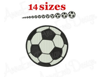 Soccer Ball embroidery design. Machine Embroidery Design. Mini Soccer Ball Design. Soccer Ball filled stitch. Sport Embroidery Design.