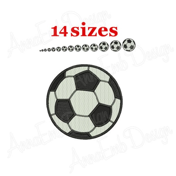 Motif de broderie ballon de football. Motif de broderie machine. Conception de mini ballon de football. Point rempli de ballon de football. Motif de broderie sportive.