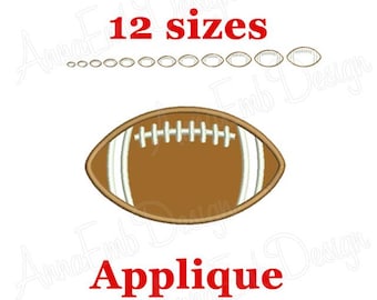 Football Applique embroidery design. Machine Embroidery Design. Mini Football Design. Sport Embroidery Design.