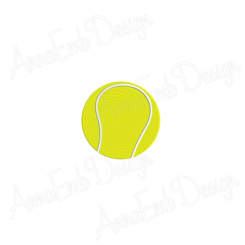 Tennis Ball Embroidery Design. Mini Tennis Ball Embroidery. Etsy
