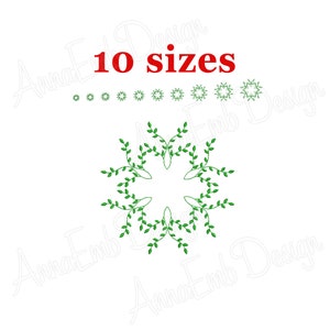 Laurel Wreath Embroidery Design. Branch Embroidery. Laurel Wreath Design. Mini Laurel Wreath. Machine embroidery design.